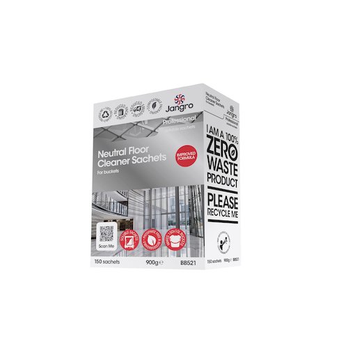 Jangro Professional Neutral Floor Cleaner Sachets For Buckets (BB521)